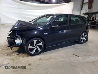 2019 Volkswagen Golf GTI S with VIN 3VW6T7AU6KM029706, listed as a Copart auction lot 49344585 with 48,323 mi miles and Salvage Title. Bid and sale history available at carsss.com. Image 1.