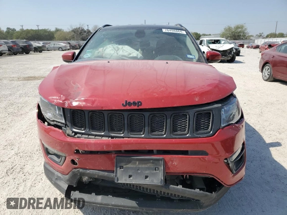 2020 Jeep Compass Altitude with VIN 3C4NJCBB5LT135856, listed as a Copart auction lot 76498864 with Not Provided miles and Salvage Title. Bid and sale history available at carsss.com. Image 5.
