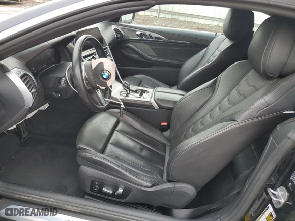 2019 BMW 8 Series M850i xDrive with VIN WBAFY4C58KBX39395, listed as a Copart auction lot 74088834 with 27,413 mi miles and Salvage Title. Bid and sale history available at carsss.com. Image 7.