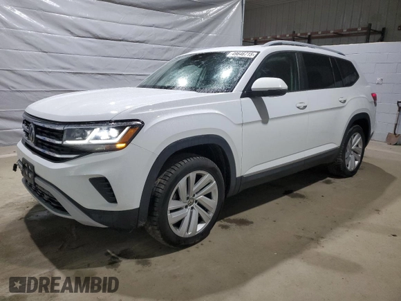 2021 Volkswagen Atlas SEL with VIN 1V2BR2CA0MC581890, listed as a Copart auction lot 49646715 with 78,549 mi miles and Salvage title. Bid and sale history available at DreamBid. Image 1.