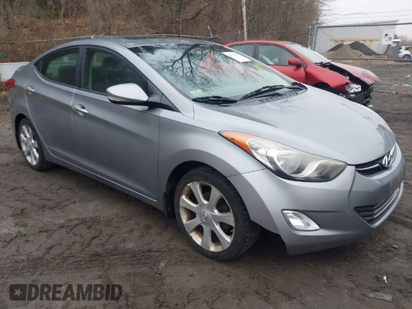 2013 Hyundai Elantra GLS with VIN KMHDH4AE2DU942170, listed as a IAAI auction lot 41921240 with 125,039 mi miles and . Bid and sale history available at DreamBid. Image 1.