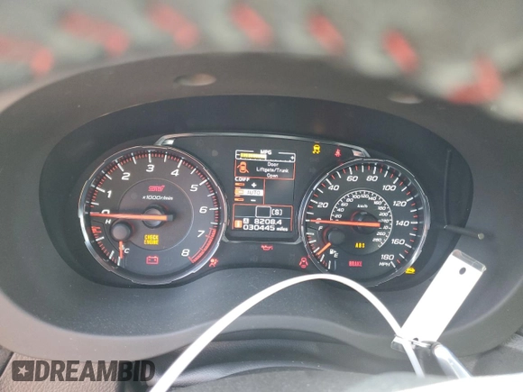 2021 Subaru WRX STI с VIN JF1VA2S65M9818895, выставлен на аукционе Copart как лот 47054275 с пробегом 30 445 миль миль и Списание • Salvage title. История ставок и продаж доступна на DreamBid. Изображение 9.