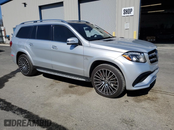2018 Mercedes-Benz GLS 63 AMG with VIN 4JGDF7FE0JA995124, listed as a Copart auction lot 45733124 with Not Provided miles and . Bid and sale history available at DreamBid. Image 4.