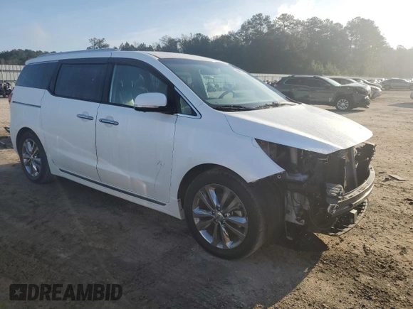2017 Kia Sedona SX-L with VIN KNDME5C16H6334580, listed as a Copart auction lot 80086864 with 93,437 mi miles and Salvage Title. Bid and sale history available at carsss.com. Image 4.
