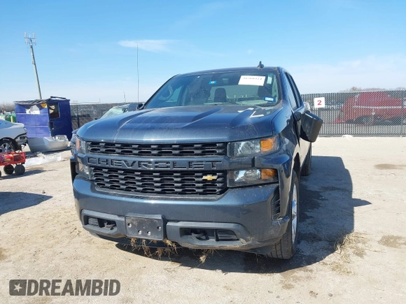 2020 Chevrolet Silverado 1500 Custom with VIN 1GCRWBEK8LZ194773, listed as a IAAI auction lot 41568424 with 127,209 mi miles. Bid and sale history available at carsss.com. Image 17.