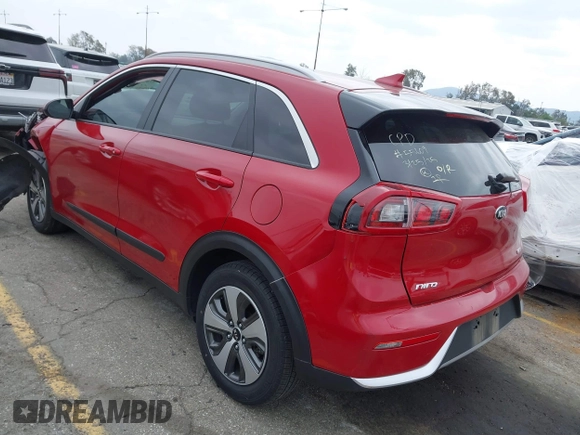 2018 Kia Niro LX with VIN KNDCB3LC7J5140579, listed as a IAAI auction lot 41895014 with 17,683 mi miles. Bid and sale history available at carsss.com. Image 3.