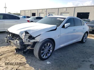 2021 Cadillac CT5 Premium Luxury with VIN 1G6DN5RK5M0145306, listed as a Copart auction lot 61856355 with 61,007 mi miles and Salvage title. Bid and sale history available at DreamBid. Image 1.