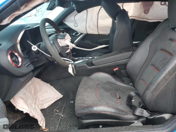 2022 Chevrolet Camaro ZL1 with VIN 1G1FK1R63N0133918, listed as a Copart auction lot 80301594 with 0 mi miles and Salvage Title. Bid and sale history available at carsss.com. Image 7.