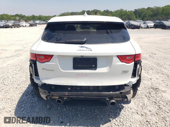 2017 Jaguar F-Pace 35t Premium with VIN SADCJ2BV0HA899581, listed as a Copart auction lot 53705865 with 91,924 mi miles and Salvage title. Bid and sale history available at DreamBid. Image 6.