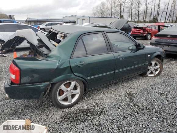 2003 Mazda Protege DX with VIN JM1BJ226431166152, listed as a Copart auction lot 85735024 with 0 mi miles and Salvage Title. Bid and sale history available at carsss.com. Image 3.