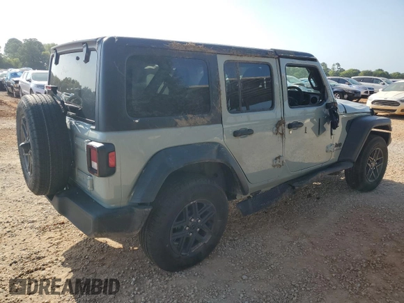 2024 Jeep Wrangler Sport with VIN 1C4PJXKN1RW323707, listed as a Copart auction lot 72608524 with 1,613 mi miles and Salvage title. Bid and sale history available at DreamBid. Image 3.