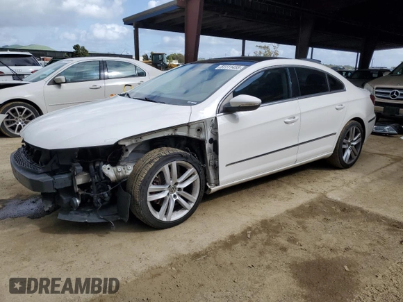 2013 Volkswagen CC Lux with VIN WVWRP7AN8DE548746, listed as a Copart auction lot 51111455 with 131,974 mi miles and Salvage title. Bid and sale history available at DreamBid. Image 1.
