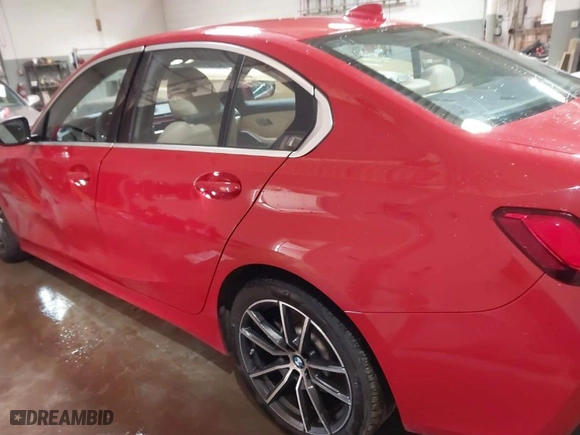 2020 BMW 3 Series 330i xDrive with VIN WBA5R7C02LFH53563, listed as a IAAI auction lot 41601961 with 59,738 mi miles. Bid and sale history available at carsss.com. Image 14.