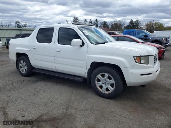 2007 Honda Ridgeline RTL w/Leather with VIN 2HJYK16537H543043, listed as a Copart auction lot 53316475 with 186,066 mi miles and Clean Title. Bid and sale history available at carsss.com. Image 4.