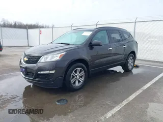 2017 Chevrolet Traverse LS with VIN 1GNKRFKD6HJ192586, listed as a IAAI auction lot 41694303 with 133,328 mi miles. Bid and sale history available at carsss.com. Image 2.