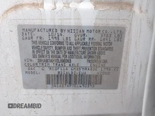 2014 Nissan Sentra S with VIN 3N1AB7AP7EL690393, listed as a IAAI auction lot 42193099 with 126,403 mi miles and . Bid and sale history available at DreamBid. Image 9.