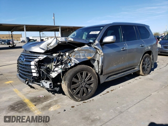 2017 Lexus LX 570 z VIN JTJHY7AX8H4239538, wystawiony jako Copart lot #69252602 z przebiegiem Nie podano mil oraz . Historia ofert i sprzedaży dostępna na DreamBid. Obrazek 1.