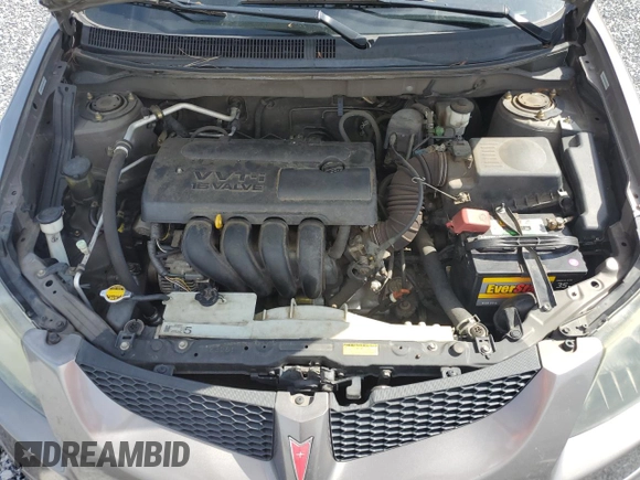 2004 Pontiac Vibe with VIN 5Y2SL62854Z448810, listed as a Copart auction lot 60855065 with 139,096 mi miles and Salvage title. Bid and sale history available at DreamBid. Image 12.