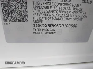 2024 Cadillac CT5 Luxury с VIN 1G6DX5RK5R0103588, выставлен на аукционе IAAI как лот 42155813 с пробегом 59 048 миль миль и . История ставок и продаж доступна на DreamBid. Изображение 9.