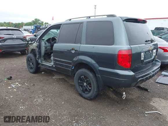 2005 Honda Pilot EX-L z VIN 5FNYF18585B063041, wystawiony jako IAAI lot #42267835 z przebiegiem 206 067 mil mil oraz . Historia ofert i sprzedaży dostępna na DreamBid. Obrazek 3.