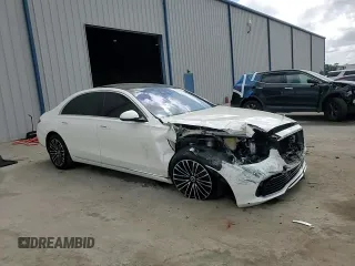 2022 Mercedes-Benz S 580 с VIN W1K6G7GB3NA141805, выставлен на аукционе Copart как лот 54716515 с пробегом 60 353 миль миль и Списание • Salvage title. История ставок и продаж доступна на DreamBid. Изображение 14.