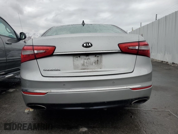 2014 Kia Cadenza Premium with VIN KNALN4D77E5130328, listed as a Copart auction lot 78710404 with 124,364 mi miles and Salvage Title. Bid and sale history available at carsss.com. Image 6.