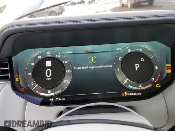 2023 Land Rover Range Rover SE z VIN SALKP9E71PA009978, wystawiony jako Copart lot #46023005 z przebiegiem 17 618 mil mil oraz Szkoda całkowita • Salvage title. Historia ofert i sprzedaży dostępna na DreamBid. Obrazek 9.
