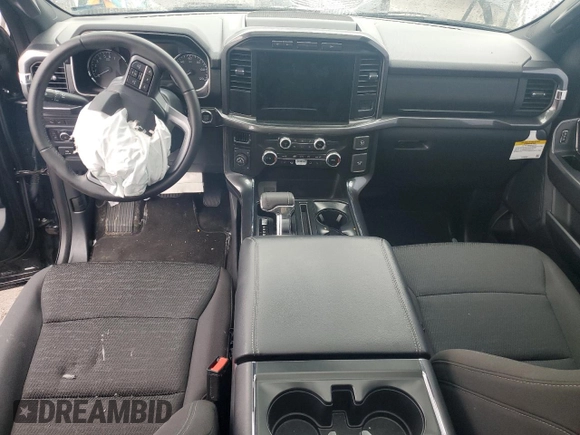 2023 Ford F-150 XL with VIN 1FTFW1ED2PFD30384, listed as a Copart auction lot 55593215 with 21,107 mi miles and Clean title. Bid and sale history available at DreamBid. Image 8.