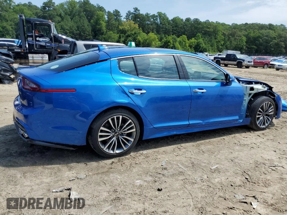 2018 Kia Stinger Premium with VIN KNAE25LA9J6037500, listed as a Copart auction lot 63330054 with 31,234 mi miles and Salvage Title. Bid and sale history available at DreamBid. Image 3.