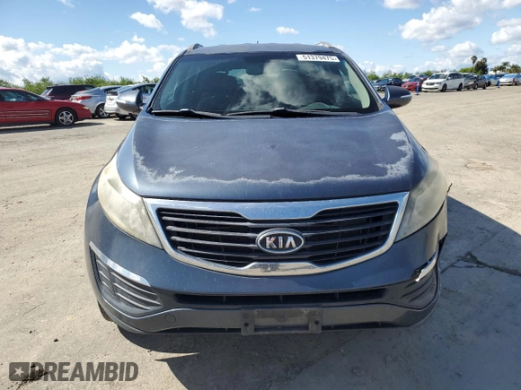 2012 Kia Sportage LX with VIN KNDPB3A25C7228825, listed as a Copart auction lot 51379475 with 184,372 mi miles and Salvage Title. Bid and sale history available at carsss.com. Image 5.