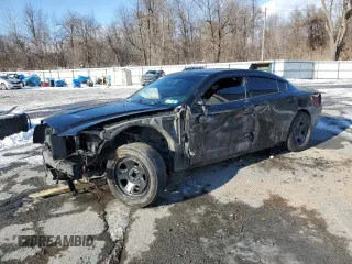 2013 Dodge Charger Police with VIN 2C3CDXAT9DH721216, listed as a Copart auction lot 42130515 with 128,473 mi miles and Salvage Title. Bid and sale history available at carsss.com. Image 1.
