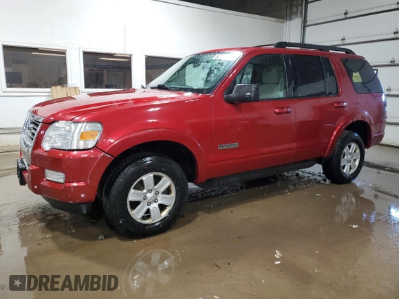 2008 Ford Explorer XLT with VIN 1FMEU73E98UB14427, listed as a Copart auction lot 52197075 with 168,241 mi miles and Salvage Title. Bid and sale history available at carsss.com. Image 1.