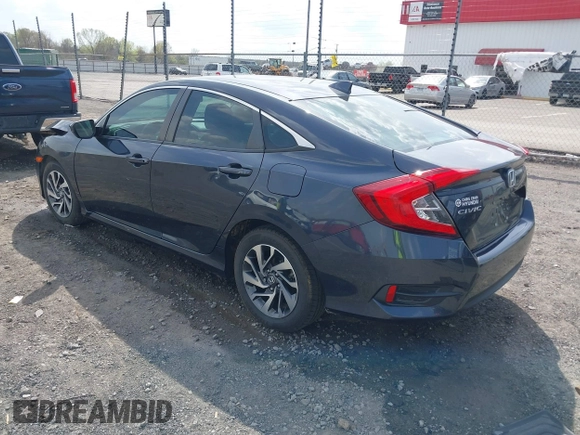 2018 Honda Civic EX with VIN 2HGFC2F78JH582803, listed as a IAAI auction lot 41901090 with 70,898 mi miles and . Bid and sale history available at DreamBid. Image 3.