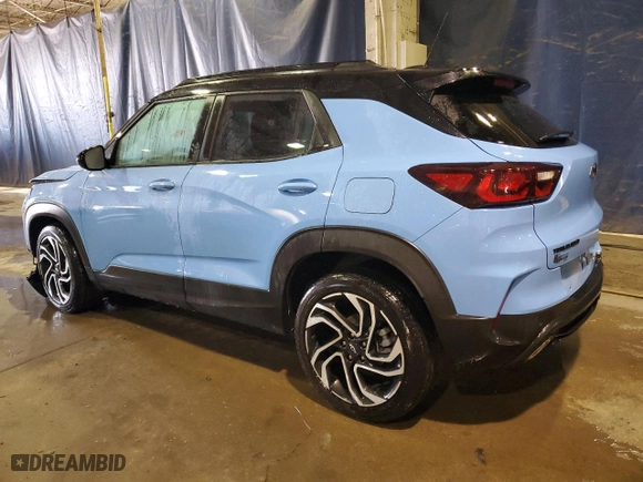2024 Chevrolet TrailBlazer RS with VIN KL79MTSL9RB067912, listed as a Copart auction lot 86872174 with 10,233 mi miles and Salvage Title. Bid and sale history available at carsss.com. Image 2.