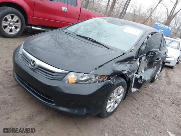 2012 Honda Civic Sdn LX with VIN 19XFB2F51CE070864, listed as a IAAI auction lot 41575487 with 184,281 mi miles. Bid and sale history available at carsss.com. Image 17.