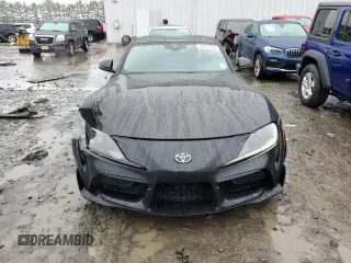 2021 Toyota GR Supra 3.0 with VIN WZ1DB0C07MW035825, listed as a Copart auction lot 85077294 with 25,157 mi miles and Salvage Title. Bid and sale history available at carsss.com. Image 5.