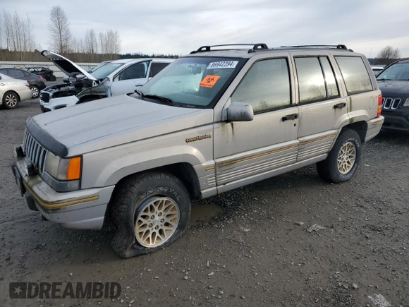 1994 Jeep Grand Cherokee Limited with VIN 1J4GZ78Y7RC224640, listed as a Copart auction lot 86942394 with 174,264 mi miles and Clean Title. Bid and sale history available at carsss.com. Image 1.