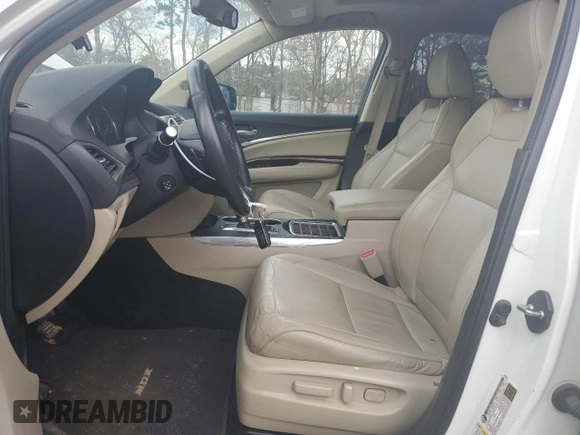 2015 Acura MDX Technology with VIN 5FRYD3H46FB005471, listed as a Copart auction lot 48311235 with 188,093 mi miles and Salvage title. Bid and sale history available at DreamBid. Image 7.