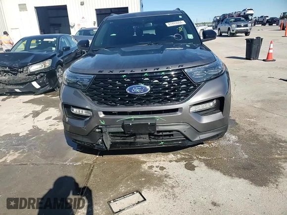 2023 Ford Explorer ST-Line with VIN 1FMSK7KH9PGC02685, listed as a Copart auction lot 81493004 with 28,519 mi miles and Salvage Title. Bid and sale history available at carsss.com. Image 14.