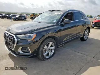 2021 Audi Q3 Premium with VIN WA1AUCF3XM1070367, listed as a Copart auction lot 61309145 with 70,445 mi miles and Salvage title. Bid and sale history available at DreamBid. Image 1.