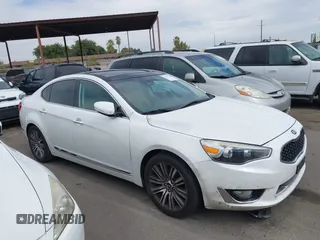 2016 Kia Cadenza Premium with VIN KNALN4D77G5218198, listed as a IAAI auction lot 40381356 with 77,116 mi miles. Bid and sale history available at carsss.com. Image 13.
