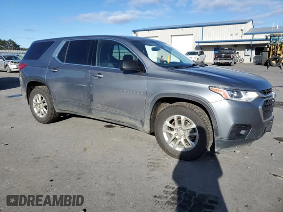 2019 Chevrolet Traverse LS with VIN 1GNEVFKW7KJ302692, listed as a Copart auction lot 81576744 with 94,856 mi miles and Salvage Title. Bid and sale history available at carsss.com. Image 4.