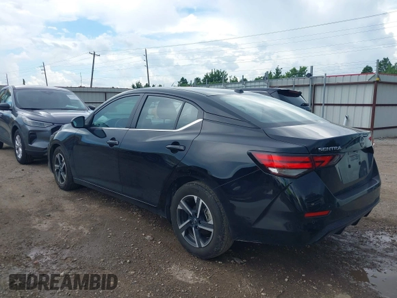 2024 Nissan Sentra SV with VIN 3N1AB8CV1RY346794, listed as a IAAI auction lot 42618056 with 23,694 mi miles and . Bid and sale history available at DreamBid. Image 3.