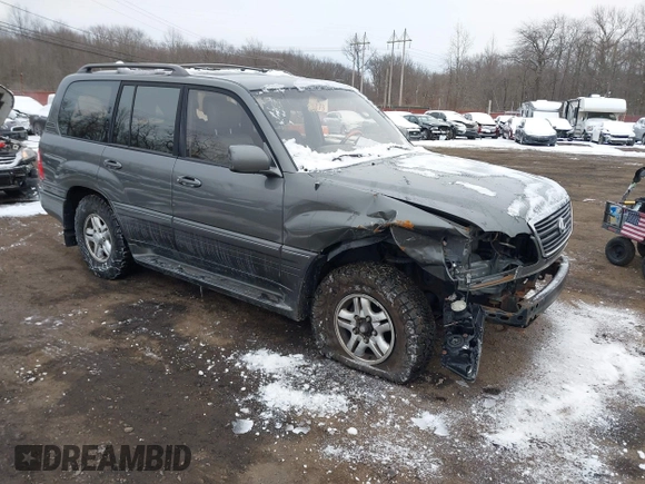 2000 Lexus LX 470 with VIN JT6HT00W9Y0096647, listed as a IAAI auction lot 41376347 with 231,916 mi miles and . Bid and sale history available at DreamBid. Image 1.