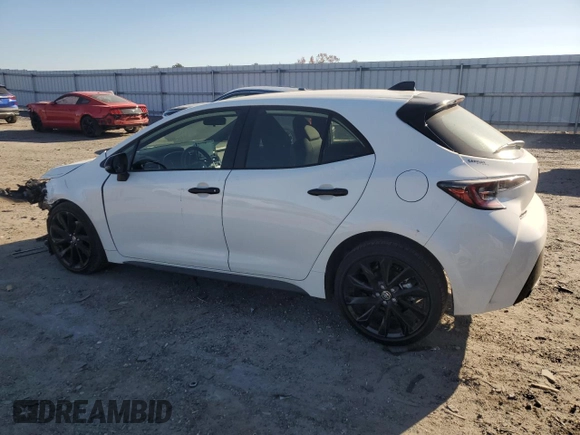 2022 Toyota Corolla Hatchback SE with VIN JTND4MBE6N3154350, listed as a Copart auction lot 77253914 with 6,854 mi miles and Salvage Title. Bid and sale history available at carsss.com. Image 2.