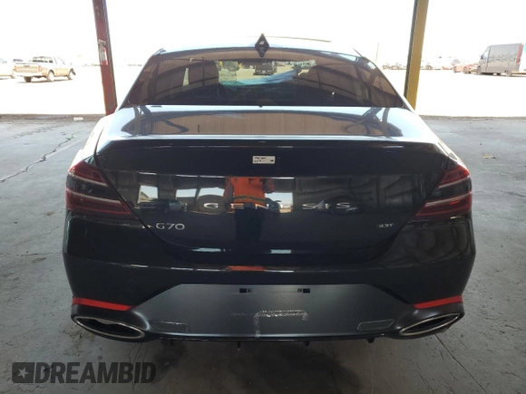 2024 Genesis G70 Sport Advanced with VIN KMTG54SE5RU139337, listed as a Copart auction lot 57085735 with 1,290 mi miles and Salvage Title. Bid and sale history available at DreamBid. Image 6.