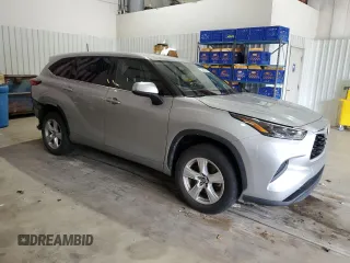 2022 Toyota Highlander L with VIN 5TDCZRAH6NS097981, listed as a Copart auction lot 54447185 with 60,934 mi miles and Salvage title. Bid and sale history available at DreamBid. Image 4.