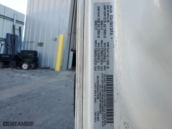 2018 Ram ProMaster City Cargo Van Tradesman with VIN ZFBERFAB0J6J72836, listed as a Copart auction lot 50667065 with 137,546 mi miles and Clean Title. Bid and sale history available at carsss.com. Image 13.