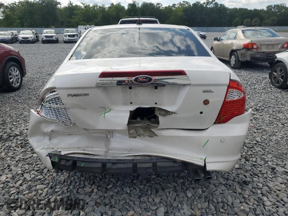 2012 Ford Fusion SEL with VIN 3FAHP0JA0CR135186, listed as a Copart auction lot 52535645 with 102,829 mi miles and Salvage Title. Bid and sale history available at carsss.com. Image 6.