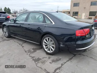 2012 Audi A8 L with VIN WAURVAFD7CN005452, listed as a IAAI auction lot 41529084 with 80,738 mi miles. Bid and sale history available at carsss.com. Image 3.